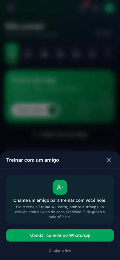 Treinar com um amigo