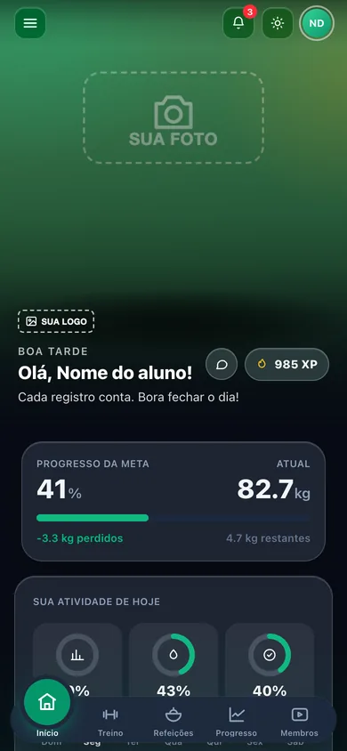 Sua marca na primeira tela